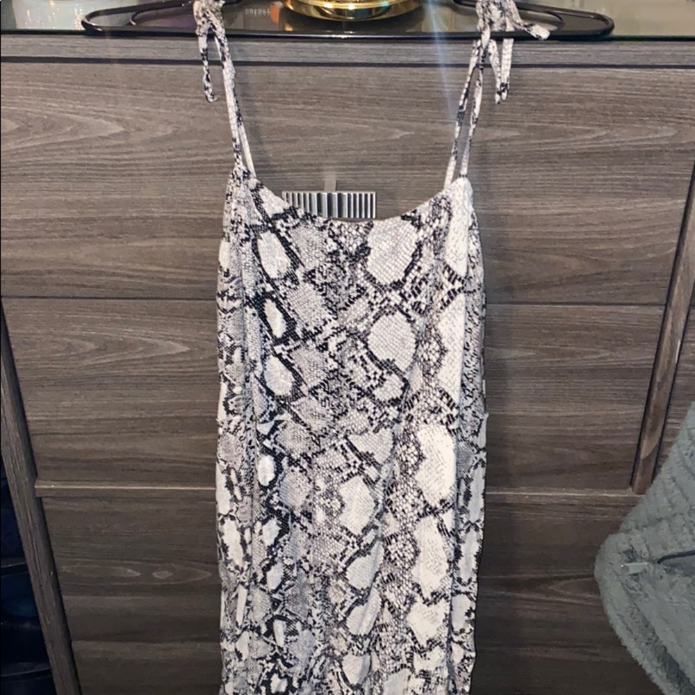 Brand new Express Snakeprint Sun Dress! Size M